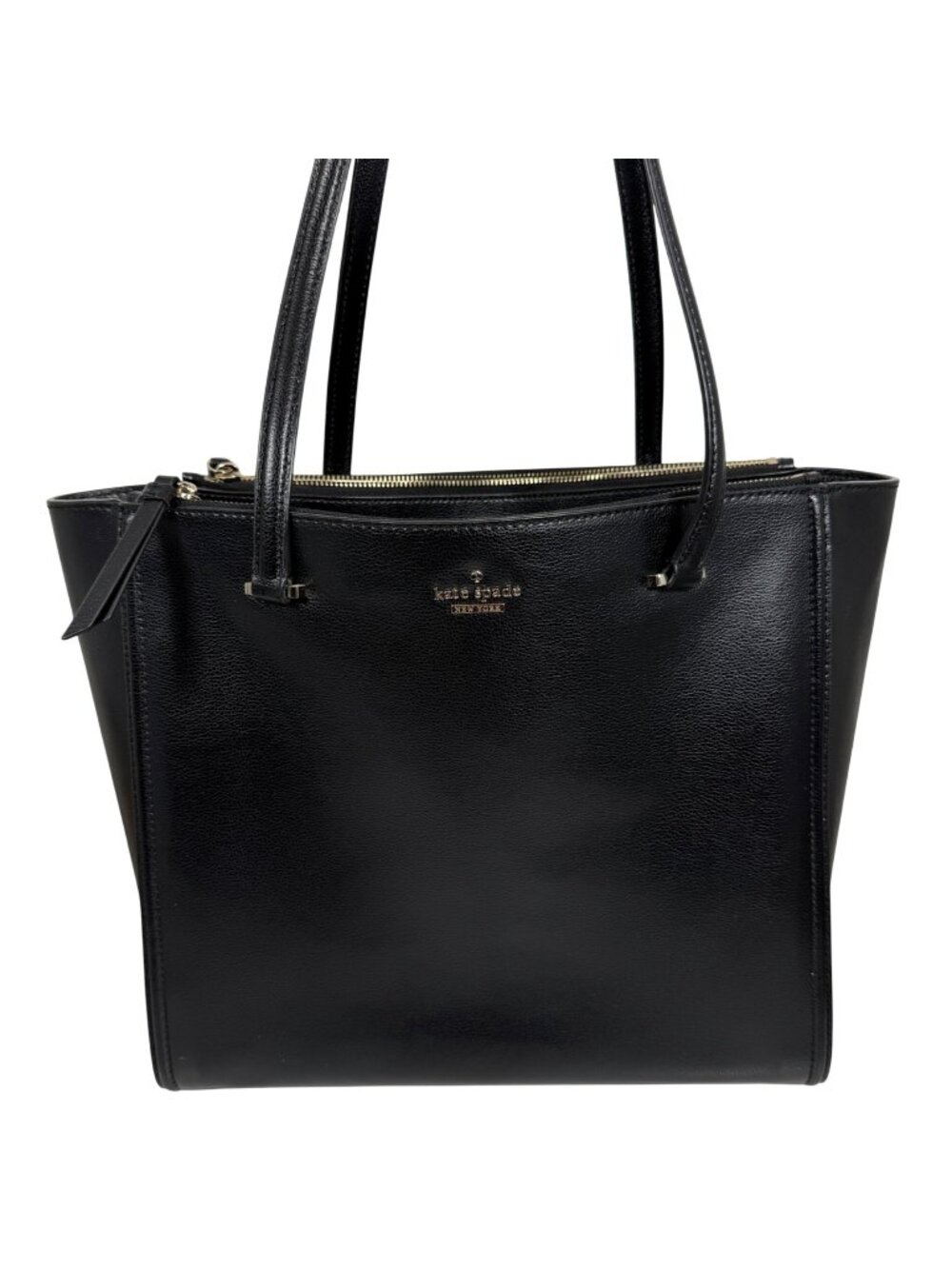 Kate Spade New York Evangelie Patterson Drive Kona Black Leather Large Tote